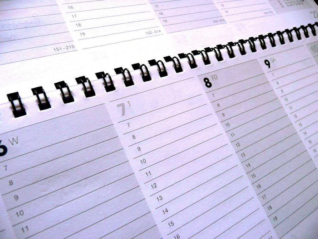 photo of a daily planner