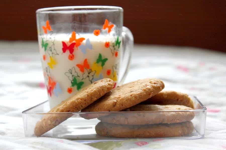 photo of cookies and milk
